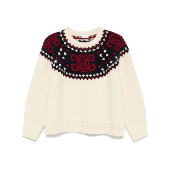 CELINE Sweaters - Celine Women Cropped, Boxy Maglia G.Collo